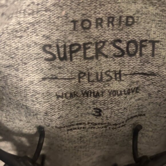 Torrid Soft Plush Dress Heather Grey - Picture 3 of 3